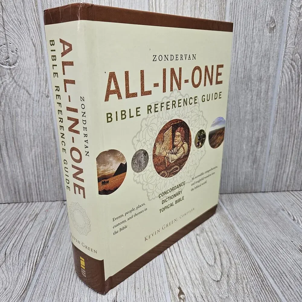 Zondervan All-In-One Bible Reference Guide Kevin Green Hardcover Concordance Top